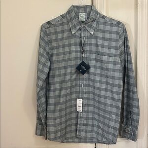 Brooks Brothers. BRAND NEW WITH TAGS Men's Plaid Button-Up Shirt